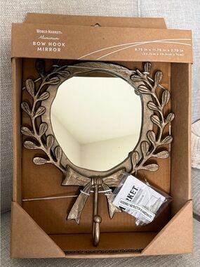 World Market Aluminum Bow Hook Wall Mirror